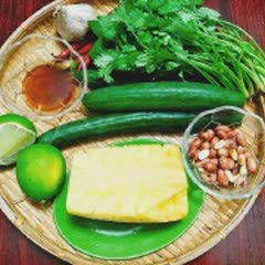 Cách làm gỏi thơm trộn dưa leo