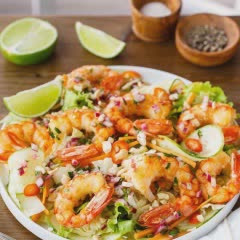 Cách làm Gỏi tôm rau củ