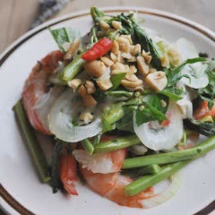 Cách Làm Gỏi Tôm Rau Nhút Làm Khai Vị Cực Ngon