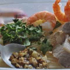 Cách làm nộm bông súng tôm thịt
