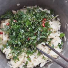 Cách làm nộm măng chua