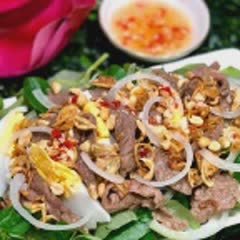 Cách làm thịt bò dầu giấm