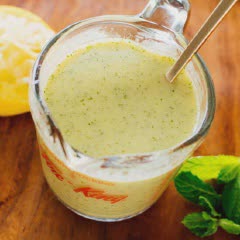 Cách làm Sốt bạc hà trộn salad
