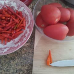 Cách làm tương ớt cà chua