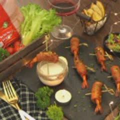Cách Làm Món Tôm Cuộn Ba Rọi Xông Khói Nướng Sa Tế 