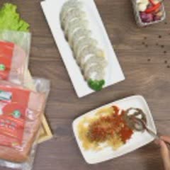 Cách Làm Món Tôm Cuộn Ba Rọi Xông Khói Nướng Sa Tế 