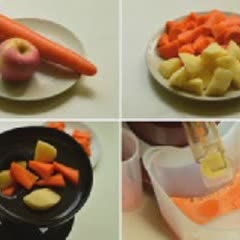 Cách làm nước ép cà rốt và táo