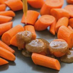 Cách làm cà rốt nướng sốt miso