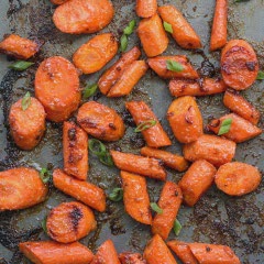 Cách làm cà rốt nướng sốt miso