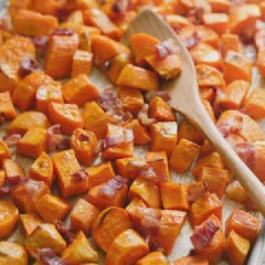 Cách làm Khoai lang nướng syrup tỏi