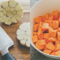 Cách làm Khoai lang nướng syrup tỏi