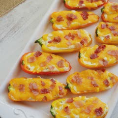 Cách làm ớt chuông nướng kem phô mai