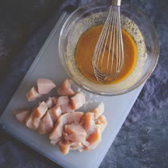 Cách làm Thịt gà nướng bơ đậu phộng cay