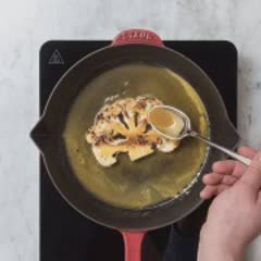 Cách làm Bông cải nướng sốt cam miso