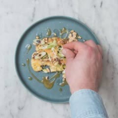Cách làm Bông cải nướng sốt cam miso