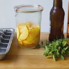 Cách làm Nước đào bạc hà