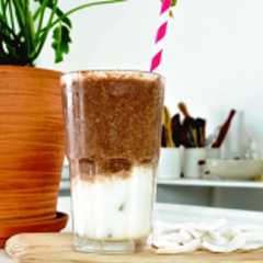 Cách làm sinh tố dừa cacao
