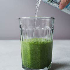 Cách làm soda matcha phủ kem