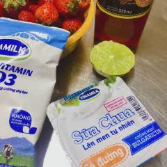 Cách làm Sữa Chua - Yogurt Si Rô Dâu giải nhiệt mùa hè