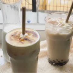 Cách làm Sữa Tươi Kem Cháy Trân Châu Đường Đen béo ngọt