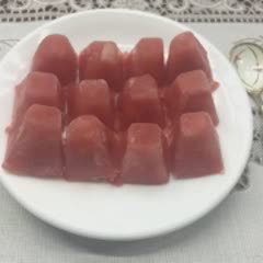 Cách làm đá viên vị dưa hấu