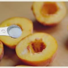 Cách làm Đào nướng sốt caramel