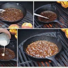 Cách làm Đào nướng sốt caramel