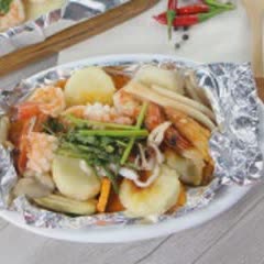 Cách Làm Đậu Hũ Hải Sản Nướng Giấy Bạc | Hấp Dẫn