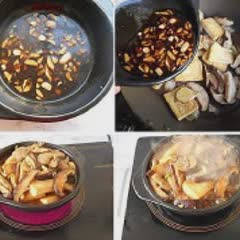 Cách làm đậu hũ kho nấm thịt