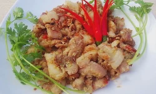 Cách làm ba chỉ xào sả ớt