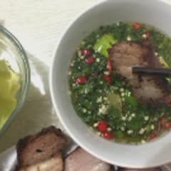 Cách làm ba rọi một nắng nướng bếp than