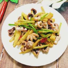 Cách Làm Bạch Tuộc Xào Cần Tây, Bắp Non, Bổ Dưỡng