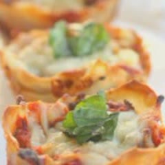 Cách làm bánh hoành thánh phô mai nướng