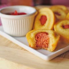 Cách làm Bánh muffin xúc xích