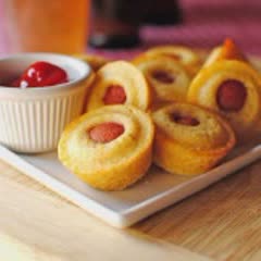 Cách làm Bánh muffin xúc xích