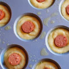 Cách làm Bánh muffin xúc xích