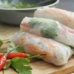 Cách làm Bánh tráng cuốn bún