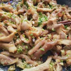Cách làm bao tử heo chiên xóc tỏi