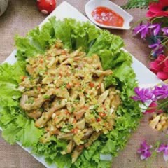 Cách làm bao tử heo chiên xóc tỏi