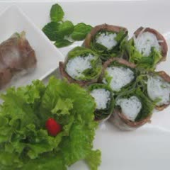 Cách làm Bắp Bò Ngâm Mắm cuộn bún đậm đà hương vị
