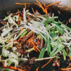 Cách Làm Bò xào Cay Tứ Xuyên