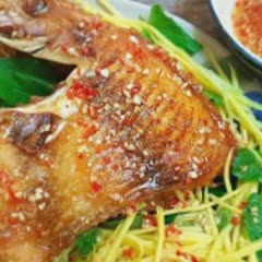Cách làm cá diêu hồng chiên sốt mắm tỏi