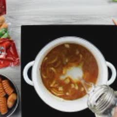 Cách nấu cà ri xúc xích Vườn Bia