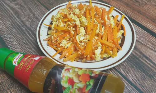 Cách Làm Cà Rốt Ngọt Xào Trứng Ngon Lành Bữa Cơm