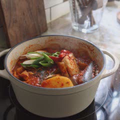 Cách làm cá thu hầm kim chi