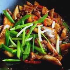 Cách làm cà tím xào thịt bằm cay