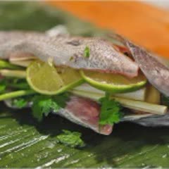Cách làm cá vược quấn lá chuối nướng