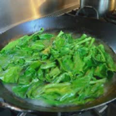 Cách làm cải ngồng sốt dầu hào