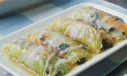 Cách làm cải thảo cuốn thịt sốt xì dầu