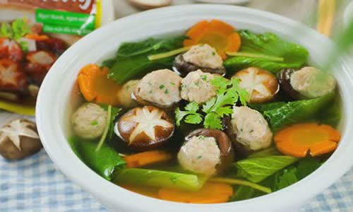  Cách nấu Canh cải bẹ xanh nấm hương nhồi thịt